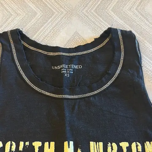 Unsweetened Women’s Black Hamptons Long Island Tank Top