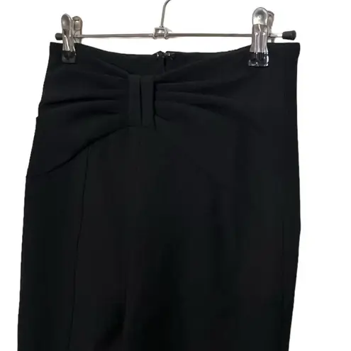 Veronica Beard Ferdinand Bow Accented Skinny Pants Trousers Black Women’s Size 0