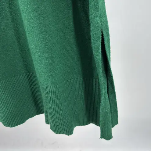 Free Assembly green mock neck midi sweater dress XL soft holiday winter modest
