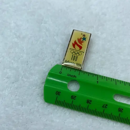 Atlanta 1996 Summer Olympic Games 100 Year Anniversary Tie Tack Pin Torch Flame