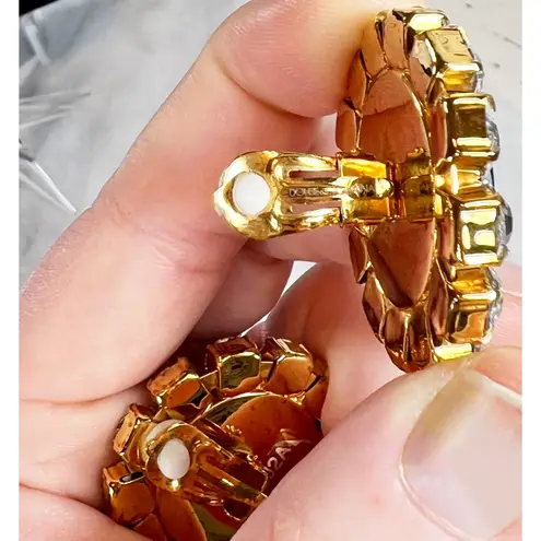 Dolce & Gabbana Couture Rare Crystal Anchor Clip-On Earrings