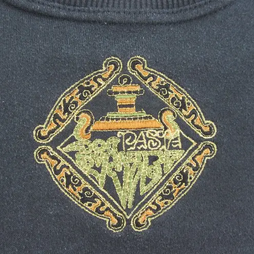 Vintage Pasta Black Sweatshirt Size 2