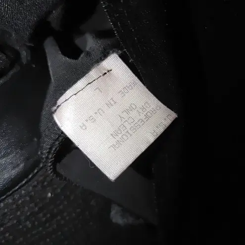 Chetta B Black Velvet Blouse Jacket Top NYC Real Mink Fur Cuff Crossover