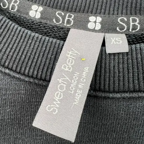 Sweaty Betty | XS | Slouchy Pullover Crewneck Essentials Sweatshirt in Black