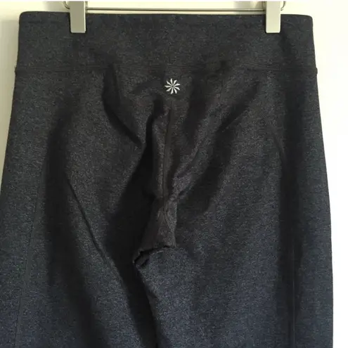 Athleta Space Grey Kick Booty Tall Mid Rise Wide Flare Leg Yoga Pant Leggings