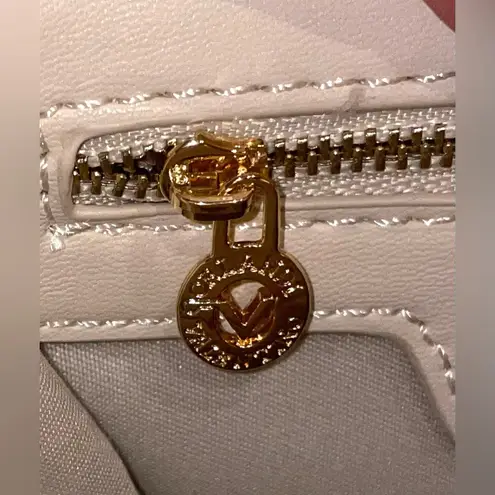 Valentino Orlandi NWT Quilted Monogram Cream Bone Handbag Tote W/Crossbody Strap