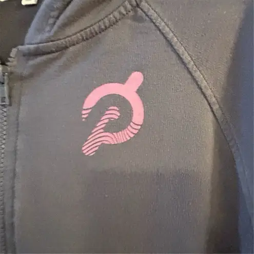 Peloton Women's Large 1/4 Zip Hoodie Multicolor Activewear Grey Purple