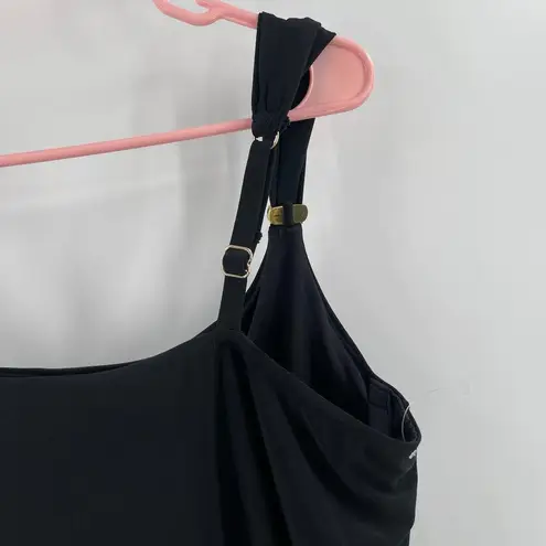 MiracleSuit Razzle Dazzle Tankini Top Size 10 Swim NEW Underwire Gold Detail