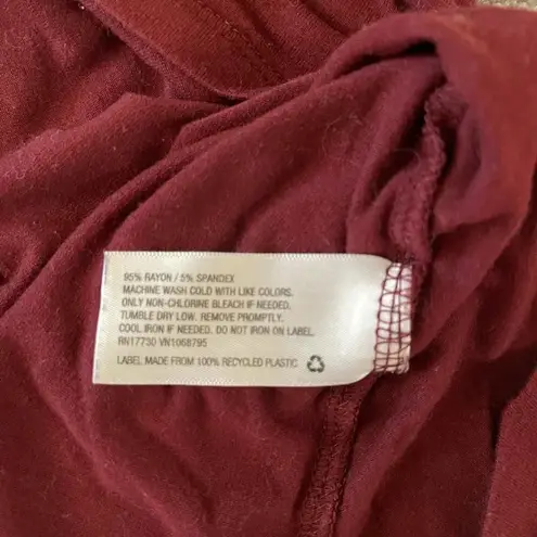 A New Day  loose fit flowing maroon colored sleeveless top Medium thumbnail 3
