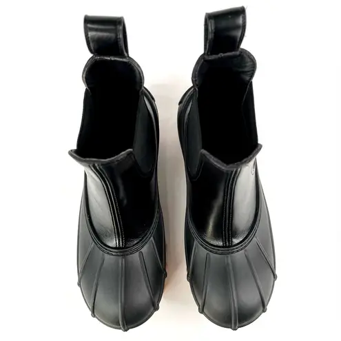Stella McCartney Duck City Vegan Leather Chelsea Ankle Booties Size EU 35
