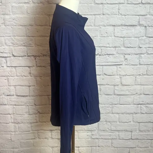 Calia Women's L Navy Full Zip Performance Jacket Stretch Neutralcore Blue Size L