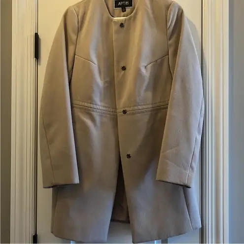 Apt. 9  khaki Long pea coat size small