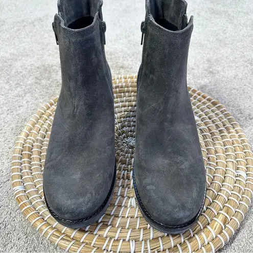 Naot Women’s Wander Boots Oily Midnight Gray Suede Double Zip Ankle 40/US 9