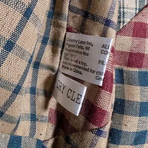 Vtg 1990s Country Lace Red Chenille Heart Applique Open Front Cardigan Sz XL