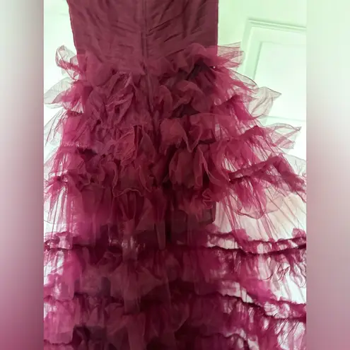 La Femme  Off the Shoulder Sheer Tulle‎ Ballgown- NWT