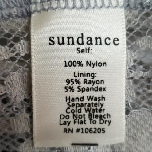 Sundance Ellery Sheer Tiered Ruffle Midi Dress, Dusty Blue, Large