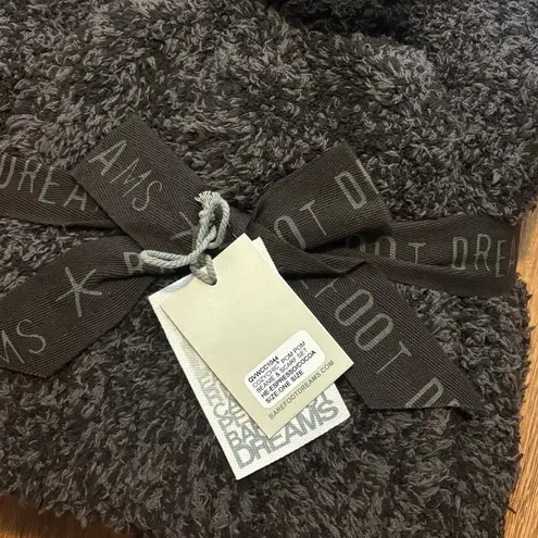 Barefoot Dreams NWT CozyChic Pom Pom Beanie & Scarf Set Espresso Cocoa