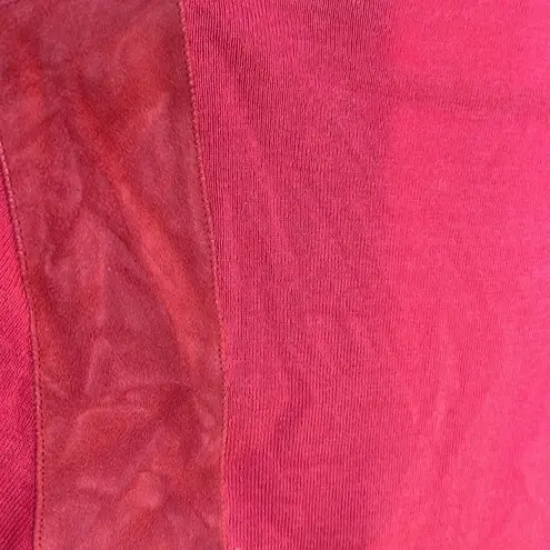 Elie Tahari Coral Lamb Suede Cotton Silk Blend Open Waterfall Jacket Size Medium