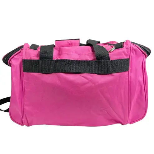 NWT Totes Isotoner Bright Pink Travel Carry On Duffle Bag Luggage Black