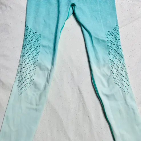 Ombré Scrunch Butt Leggings Blue
