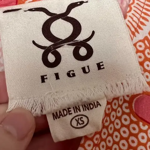 Figue Malia Mini Dress Celestial Moon Orange Size XS