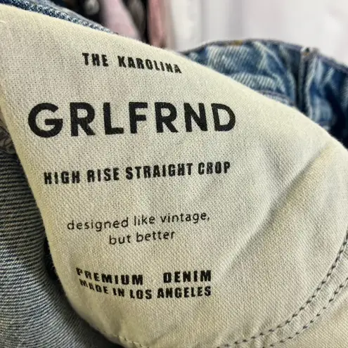 GRLFRND The Karolina High Rise Straight Distressed Jeans Womens Size 27