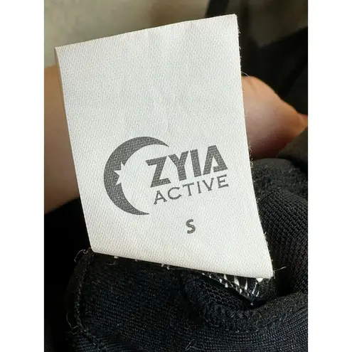 Zyia Active Women's Size Small Black Black All Star Sports Bra EUC