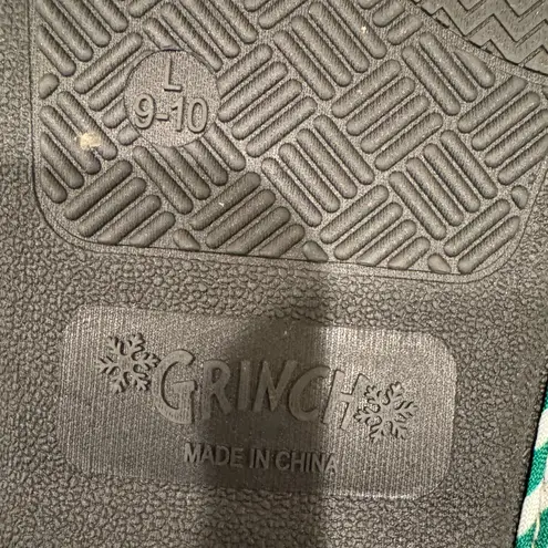 The Grinch Christmas Slippers Santa Holiday 9 10 Green