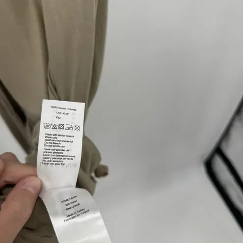 Lascana Sleeveless Mini Tank Dress Boho Size US 8 Khaki Tan Scoop Neck