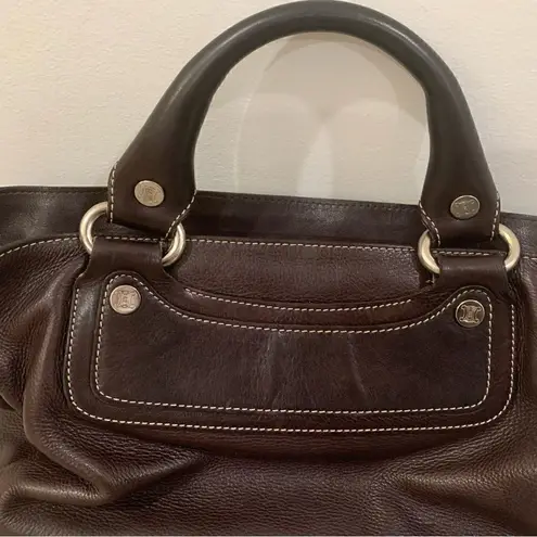 CELINE Boogie Leather Tote Bag, Brown