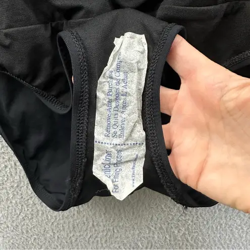 La Blanca NWT Island Goddess Bandeau One Piece Swimsuit Black Women's 8