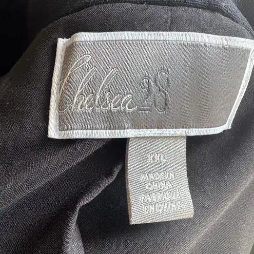 Chelsea28 Black Double-Breasted Black Blazer