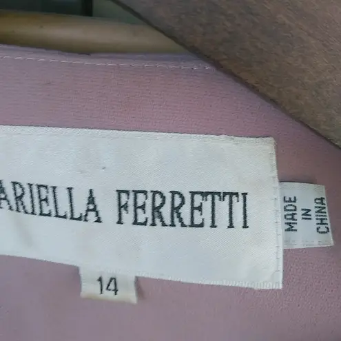 Mariella Ferretti 14 Formal Rose Mauve Skirt Suit Pink