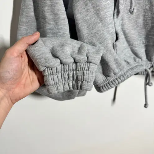 Snipes Sweatshirt Women M Gray Crop Gray Hoodie Streetwear Athleisure Casual Size M