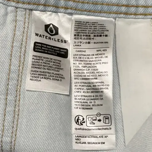 Levi's LEVI’S Vintage Denim Shortalls S Changing Expectations Light Wash $80 NWOT