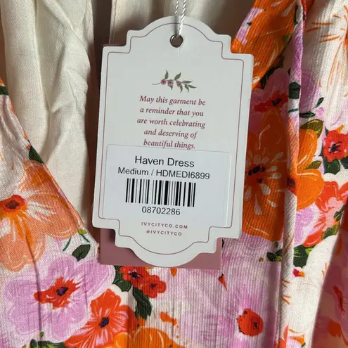 NEW Ivy City Co HAVEN MAXI DRESS Medium Orange