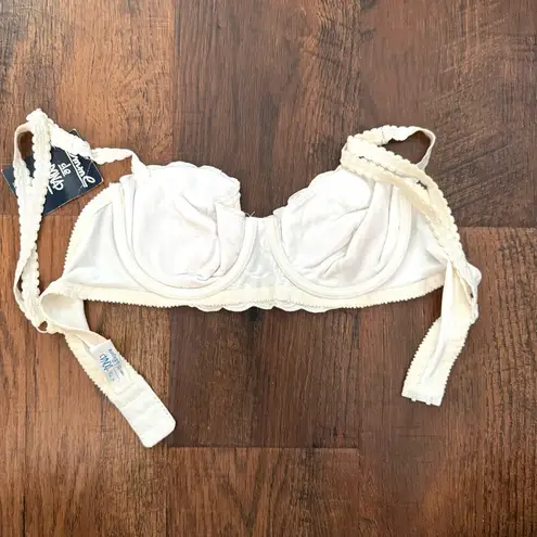 FEMME de DONA ecru underwire bra, made in France, size 38A / FR 85B, NWT White