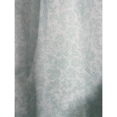 Croft & Barrow Intimates Women Nightgown Floral Button Long Mint Green 2X