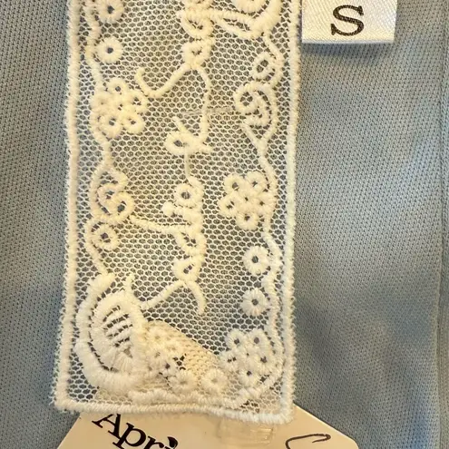 NWT Sadie & Sage Light Blue Faux Wrap Skirt