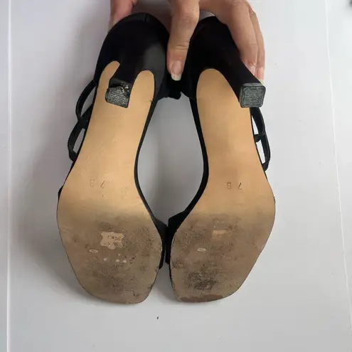 SACHA London Stappy Heel Womens Sandals Shoes Size 7B Black Stiletto WhimsiGoth