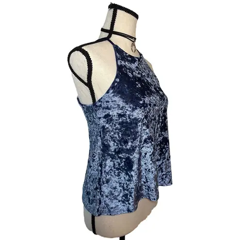 Cheryl Creations Halter Tank | Vintage Crushed Velvet Vintage Y2K