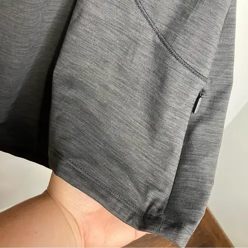 Spyder long sleeve brushed active top dark gray women’s size XXL zipper pocket