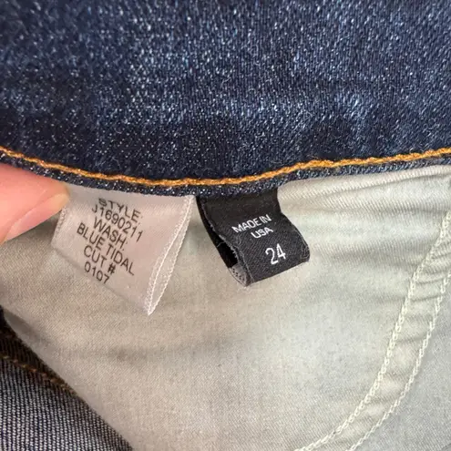 Veronica Beard Jeans Womens Size 24 Blue Carolyn Baby Boot Tidal Wash Button Fly