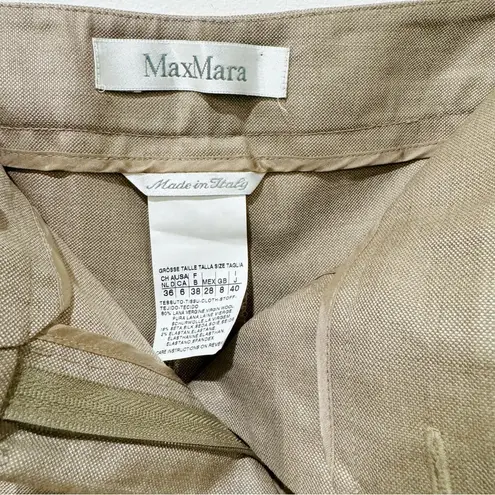 Max Mara wool and silk straight trousers