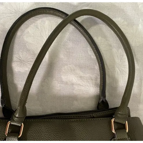 Isabelle Women's Vegan Faux Leather Satchel Purse Handbag READ