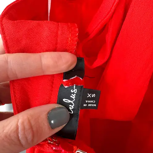 Lulus NWOT Bold New Look Bright Red Tie