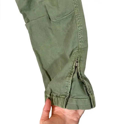 Nili Lotan Cropped French Military Pant In Camo Army Green
