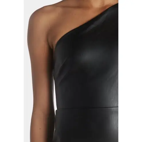 Bardot New Oriella Revolve Vegan Leather Dress in Black Size Small
