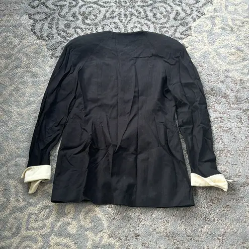 Vintage Daniel Niveau Two Piece Skirt Set Black White 12