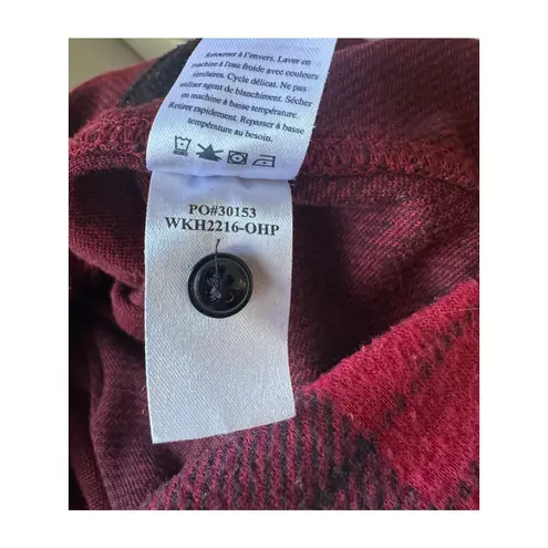 Faherty Women’s Buffalo Plaid Shirt Red & Black Size S